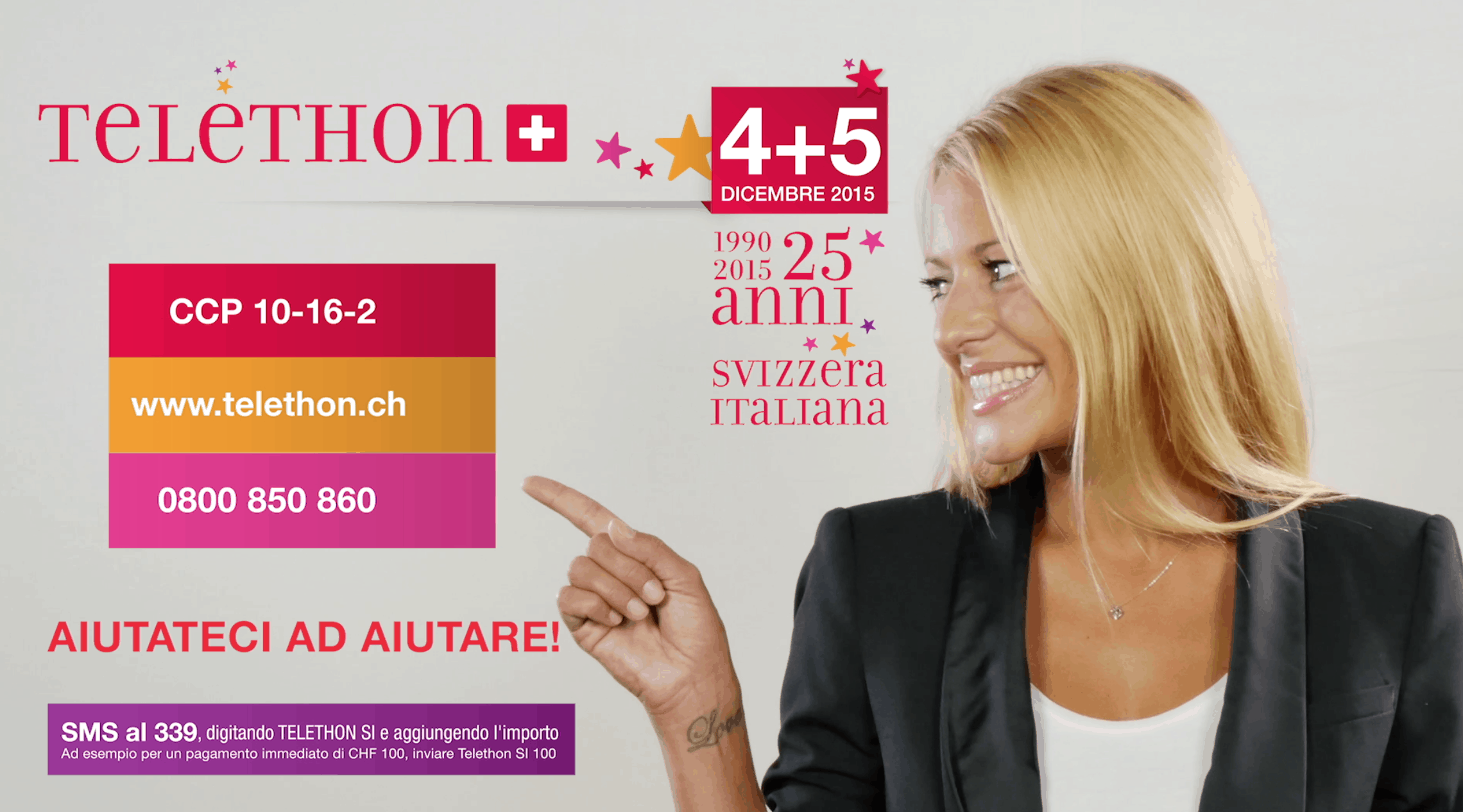 TELETHON SVIZZERA ITALIANA SPEGNE 25 CANDELINE